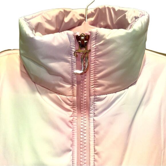 Juicy Couture Avalon Logo Sleeve Cotton Candy Puffer Jacket Pastel Tie-Dye Coat - Picture 4 of 16